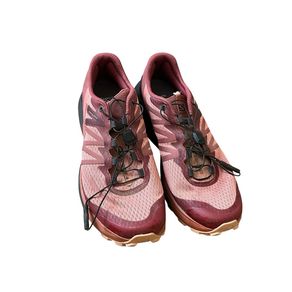 Salomon Sense Ride 5 Shoes Womens Size 8.5 Pink Trail Running Sneakers Contagrip - Picture 3 of 7